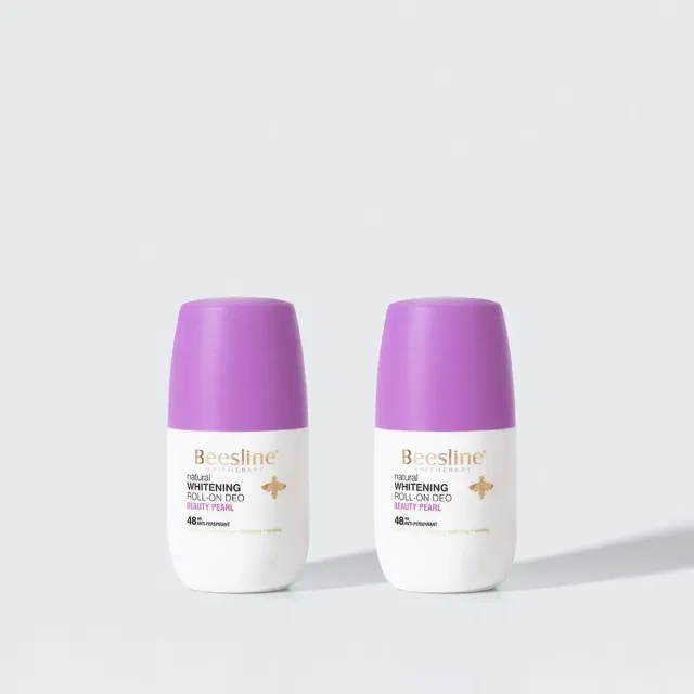 Beesline Beauty Pearl whitening deoroller 2 stuks poedergeur